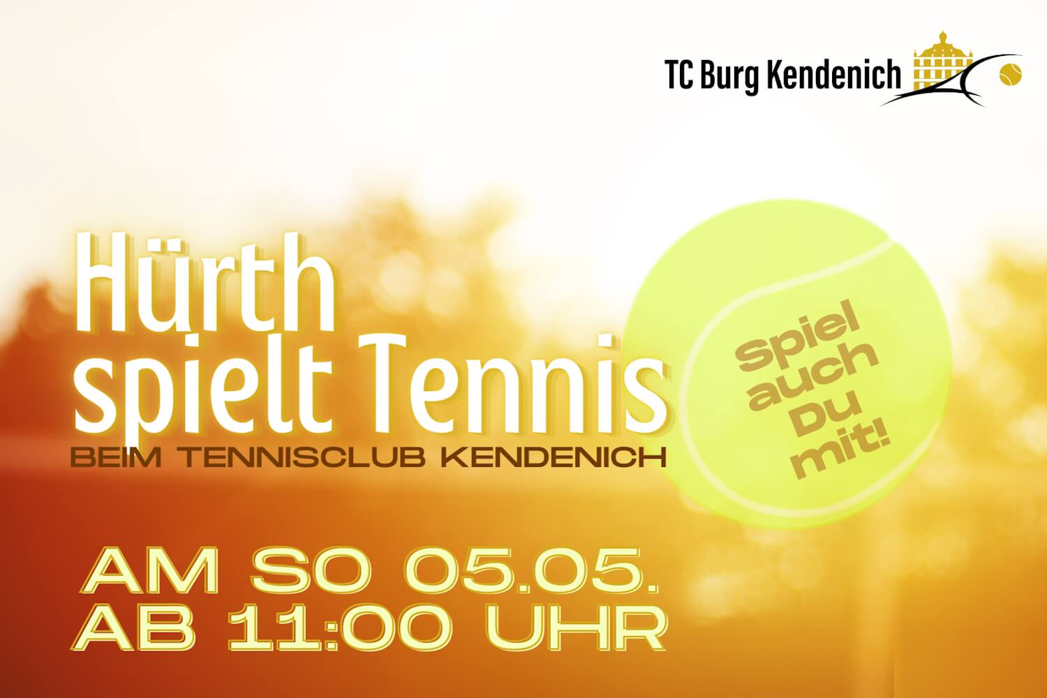 Mehr über den Artikel erfahren Tag der offenen Tür beim TC Burg: Hürth spielt Tennis